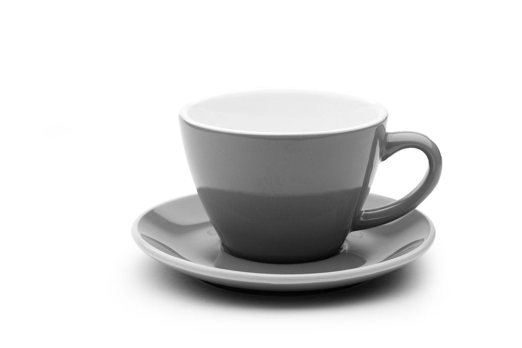 BLACK 6oz Cup & Saucer – ACF Cups