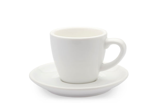 WHITE 3oz Cup & Saucer