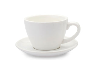 WHITE 6oz Cup & Saucer